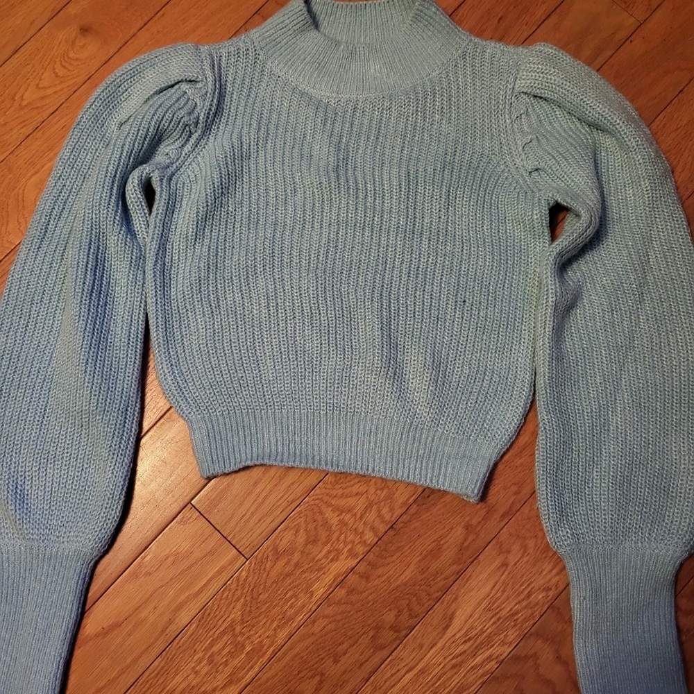 Juniors xs SO light Blue Sweater